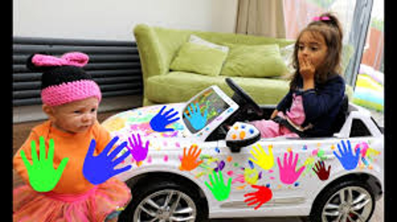 Learn Colors with Car Painting Colours to Kids - Silicone Baby Doll