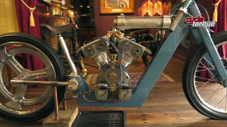 Supercharged V16 TWO STROKE – Mark Walkers steampunk custom bike gallery | Naked Touring
