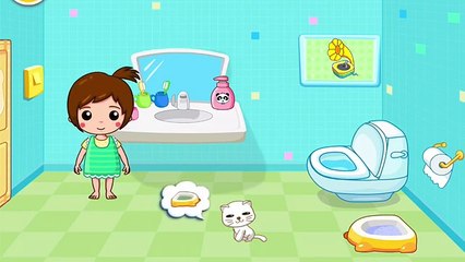 Baby Boy & Girl pooped his pants Toilet & Potty Training Video for Toddlers Boys Girls Wit