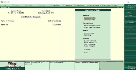 purches entry in tally