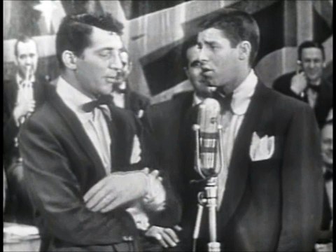 DEAN MARTIN & JERRY LEWIS - 1951 - Comedy Routine - Bandstand Shenanigans
