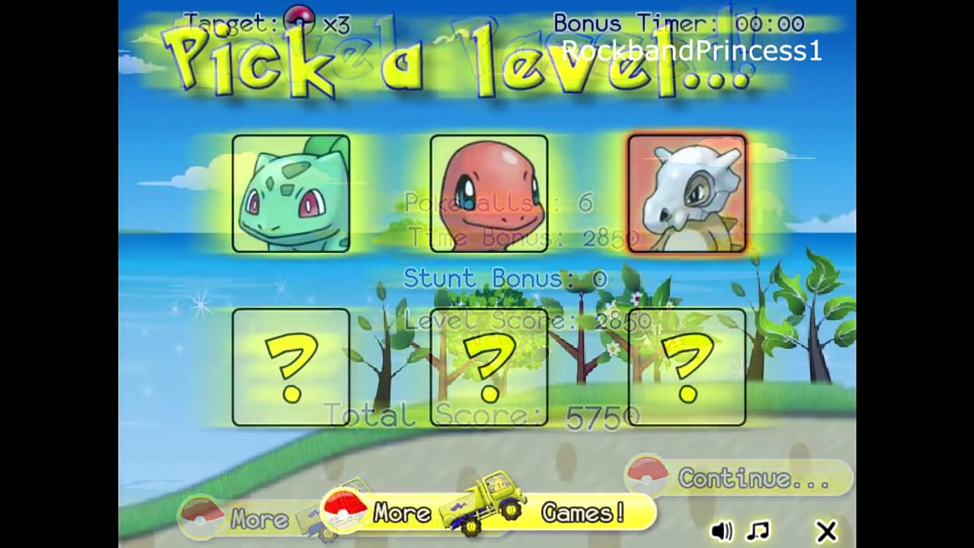 Pokemon Games - Pokemon Cartoon Games - Pokemon Car Games