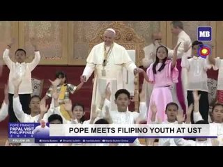 Pope meets the Filipino Youth at UST | #PopeFrancisPH