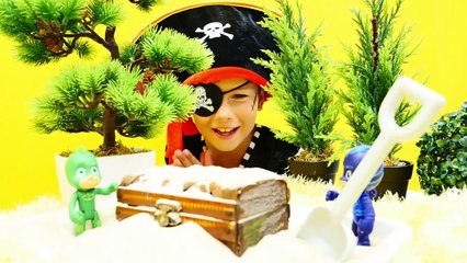 Korsan oyunları  Pijamaskeliler hazinesi ÇALINDI! Romeo intikamı. Slime videoları. Eğitici oyun-oopqXLdQ_lQ