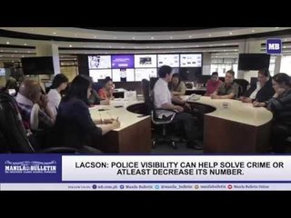 Former Sen. Lacson: Police visibility can help solve crime