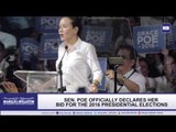 Sen. Grace Poe officially declares her bid for the 2016 presidential elections