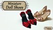 Poupée polymère chaussures tutoriel Argile miniature peinte à la main / tissu