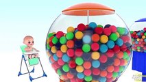 Bébé Bonbons enfants les couleurs couleurs pour enfants Apprendre les tout-petits avec 3d Gumball