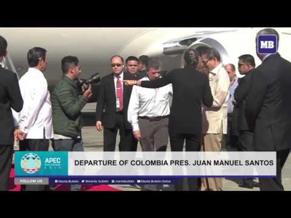 Departure of Colombia President Juan Manuel Santos