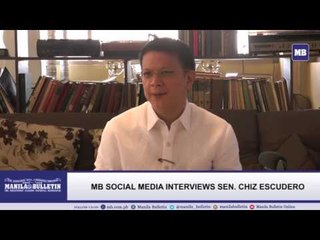 MB Social Media interviews Sen. Chiz Escudero