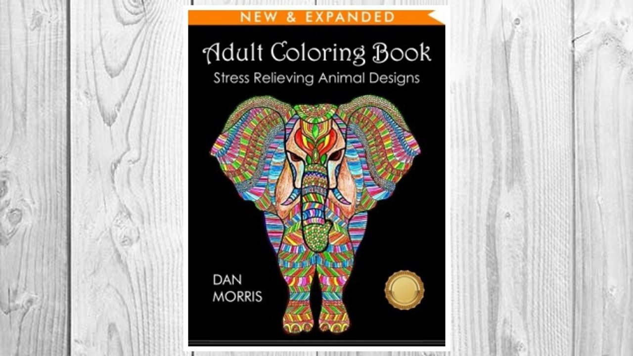 Download PDF Adult Coloring Book: Stress Relieving Animal Designs FREE