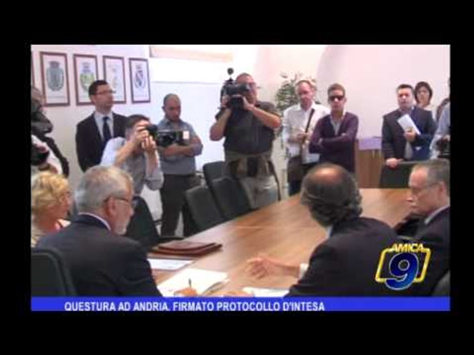 Questura ad Andria, firmato protocollo d'intesa