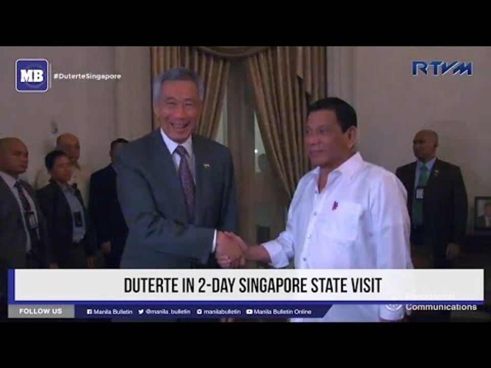 Duterte in 2-day Singapore state visit