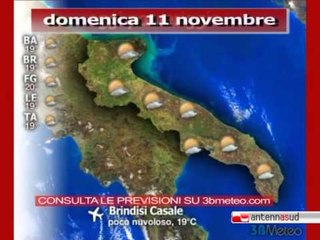 Previsioni del tempo,  domenica 11 novembre