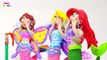 Bad Baby Balloons Disney Princess Play doh STOP MOTION Learn Colors Baby Songs Finger Family Colours
