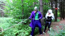 Spiderman & Frozen Elsa vs Joker & Black Cat! w/ Spidergirl Maleficent Hulk! Superhero Fun