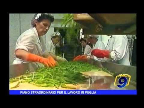 Piano straordinario per il lavoro in Puglia