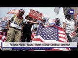Filipinos protest against Trump outside US embassy in Manila