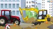 Kids Cartoon The Excavator and The Crane Animation for children Cars & Trucks Cartoon Compilation