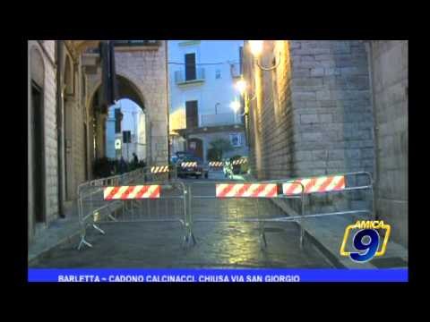Barletta | Cadono calcinacci, chiusa Via San Giorgio