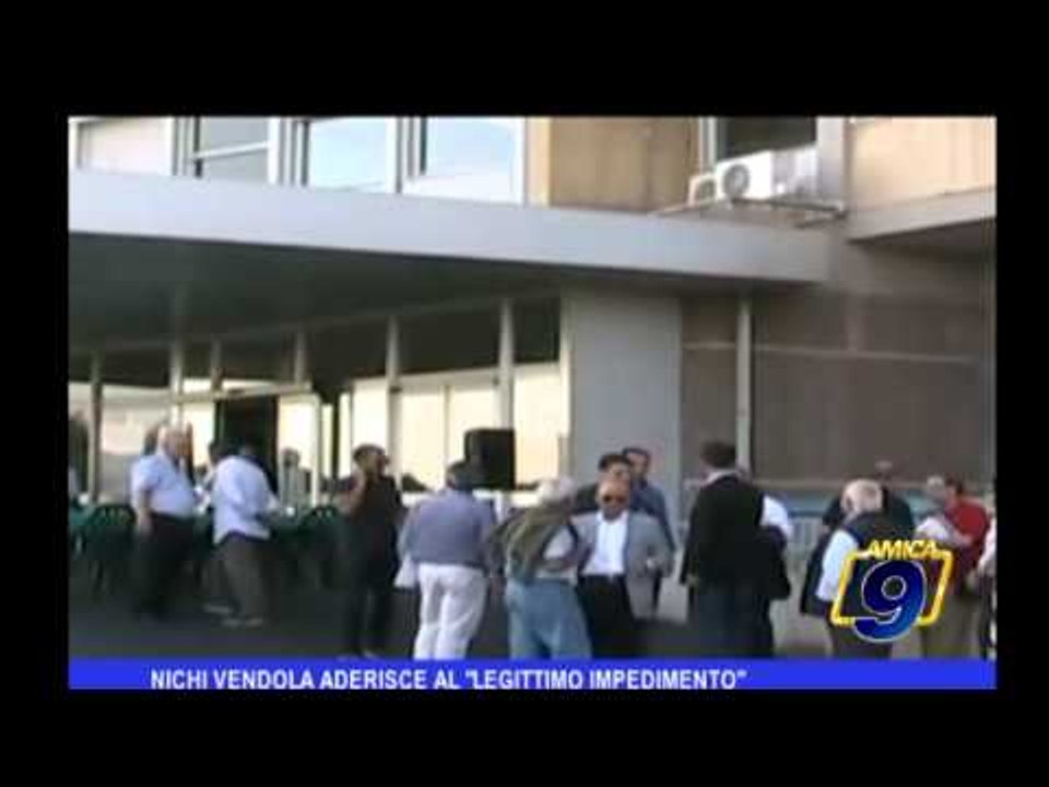 Nichi Vendola aderisce al "Legittimo Impedimento"