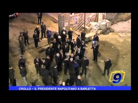 BARLETTA | Il Presidente Napolitano sul luogo della strage
