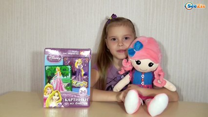 ✔ Кукла Лалалупси и Поля делают картинку - Принцесса Аврора. Doll Lalaloopsy Disney Princess Aurora