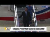 Cambodian PM arrives in Manila for ASEAN Summit