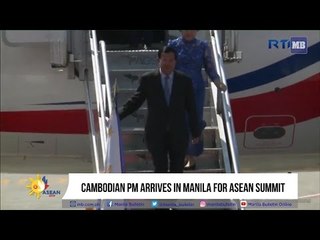 Cambodian PM arrives in Manila for ASEAN Summit