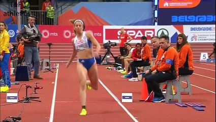 Télécharger la video: Paraskevi Papahristou 14.24 Triple Jump European Athletics Indoor Championships Belgrade 2