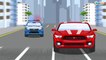 Learn Blue Police Car and Monster Truck Chase in the City Cars & Trucks For Kids - Children Video