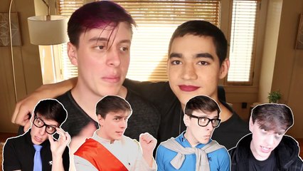 "Sanders Sides"-Inspired MAKEUP ROUTINES! | Thomas Sanders feat. Ben J. Pierce!