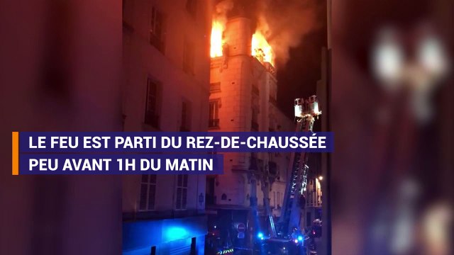Les images du violent incendie qui a ravagé un immeuble cette nuit à Paris