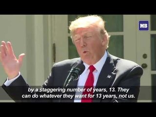 Trump says US to 'cease all implementation' of Paris accord