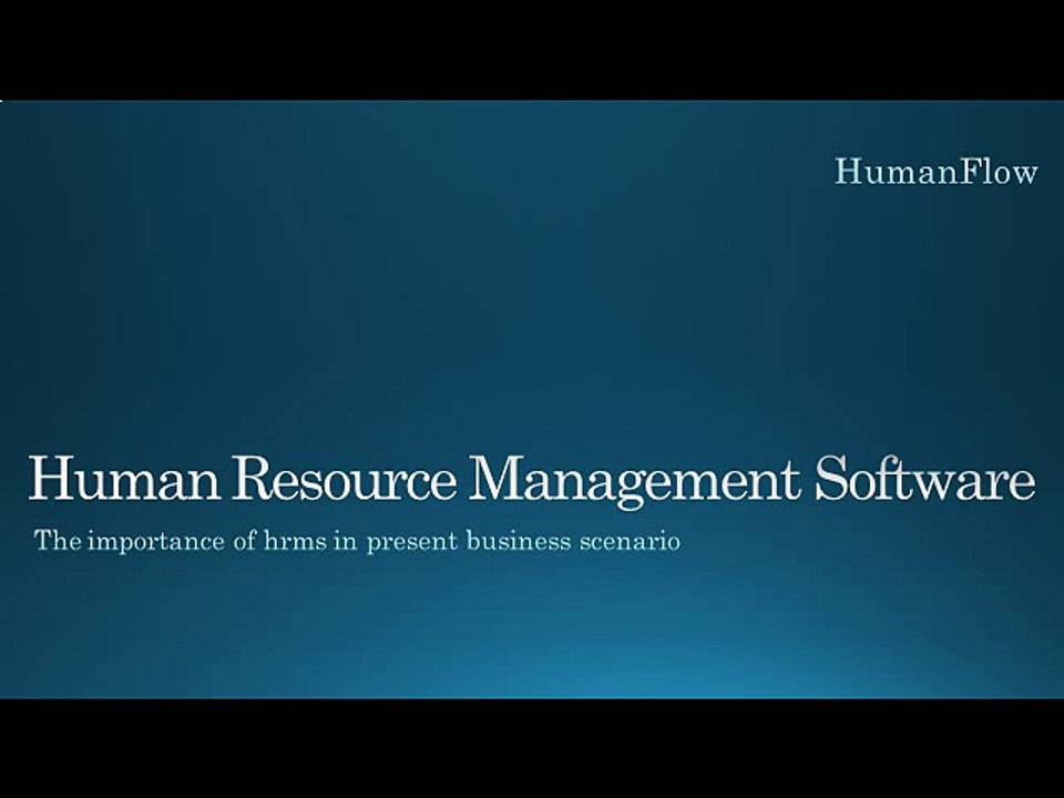 Human resource management software