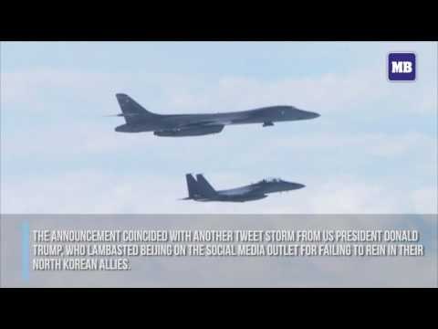 US bombers fly mission over Korean peninsula after missile test