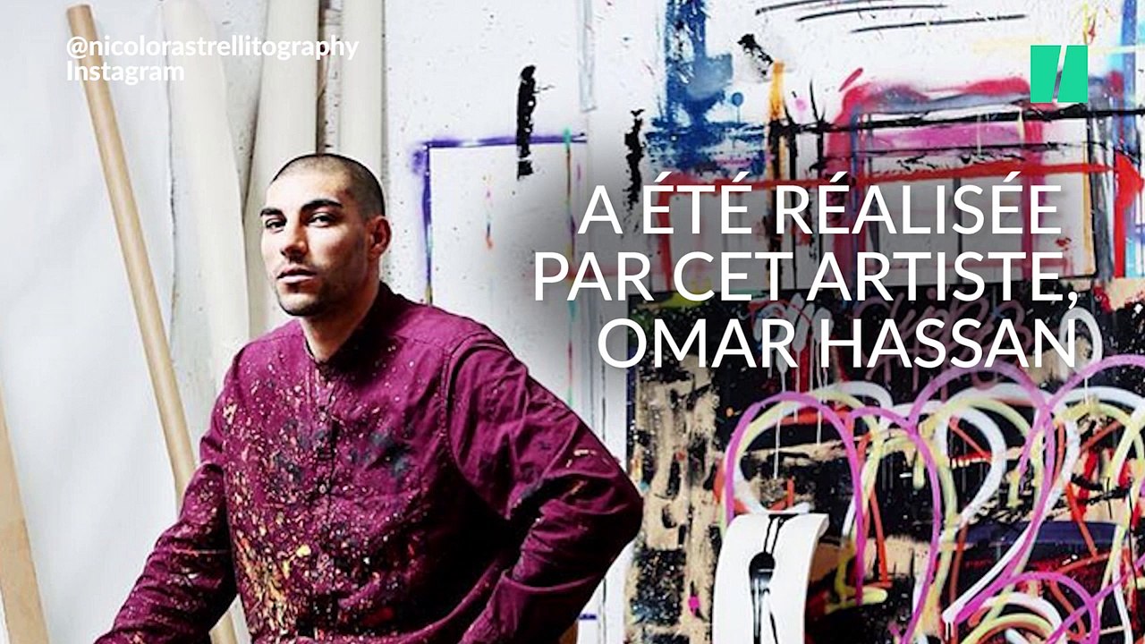 Cet artiste a une manière originale de remplir ses toiles