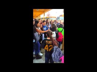 Sailor Surprises His Sister At School