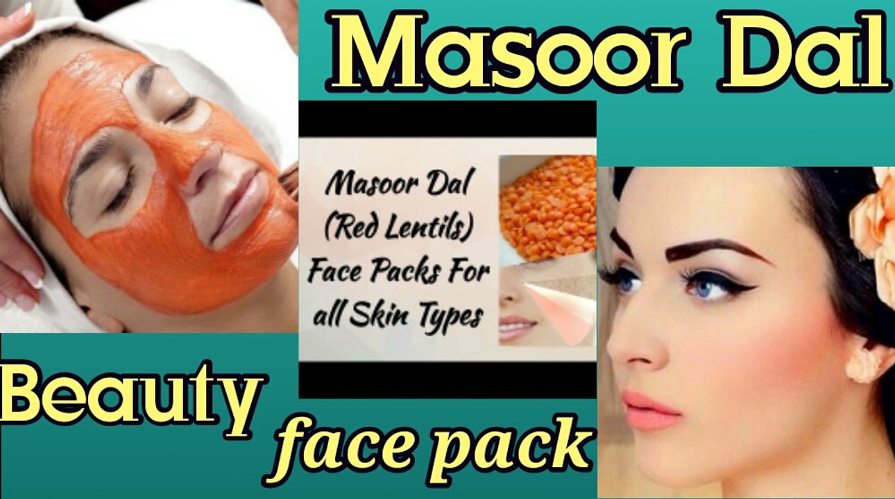 Diy Masoor dal beauty face pack for glow and fairness skin