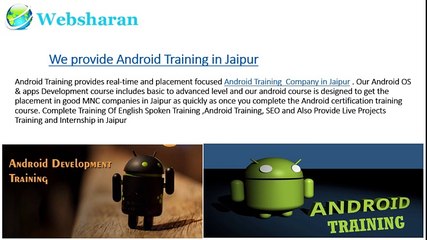 Best Android App Development Training Company in Jaipur