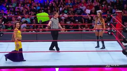 WWE Raw August 14, 2017, Mickie James vs Emma