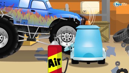 Voiture de police pour bébés CAMBRIOLAGE de la BANQUE Dessin animé avec voitures colorées