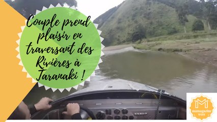 Couple prend plaisir en traversant des rivières à Taranaki !