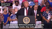 Trump lashes out at media at Arizona rally