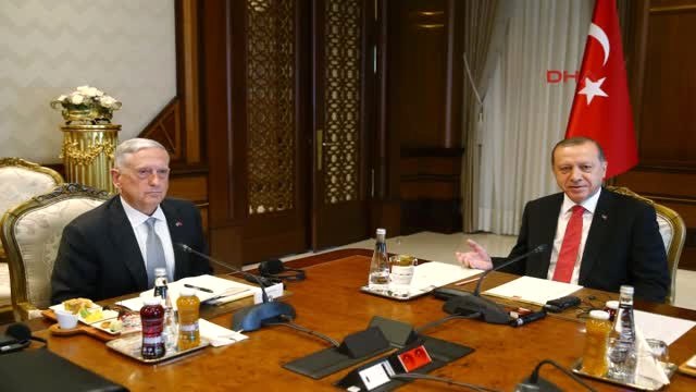 Erdoğan, ABD Savunma Bakanı Mattis'i Kabul Etti