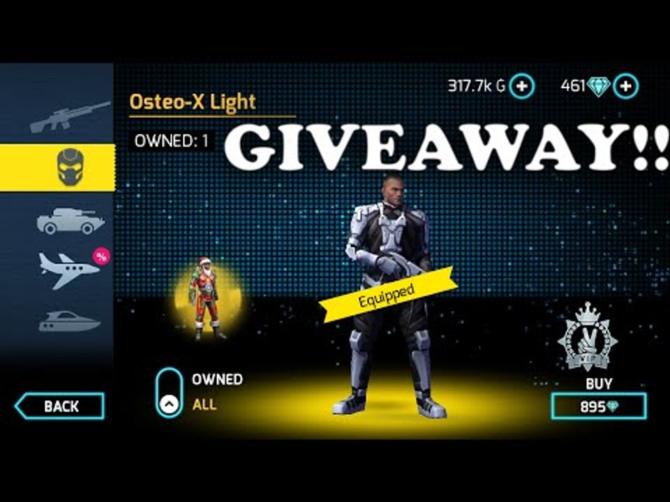 EXOSKELETON GIVEAWAY!! (Gangstar Vegas)