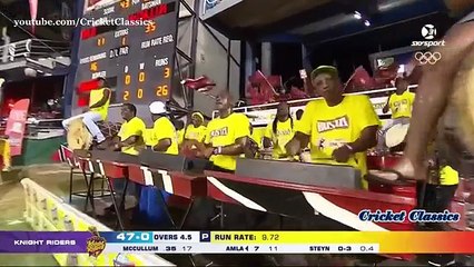Hashim Amla vs Dale Steyn CLASSIC BATTLE in CPL T20 - 4,4,4,6,6 - Caribbean Premier League