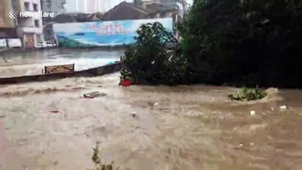 Typhoon Hato causes major flash-flooding in southern China