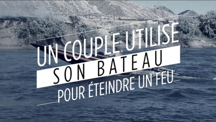 Canada : ils éteignent un feu grâce à leur bateau