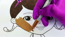 Actividad para colorear para divertido Niños enfermera página niños pequeños Niño del hallie de los mcstuffins del doc